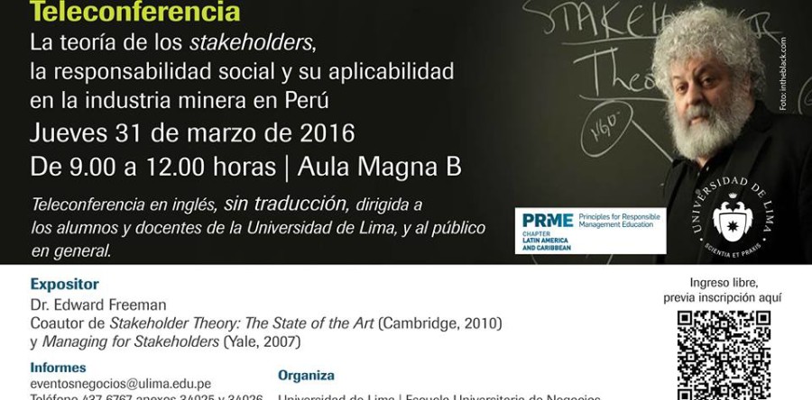 Teleconferencia: La teoría de los ‘stakeholders’, la responsabilidad social y su aplicabilidad en la industria minera en Perú