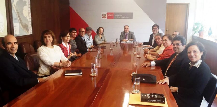 Reunión con el Viceministro de Minas, Ricardo Labó
