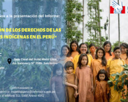 Presentación del informe: Situación de los derechos de las mujeres indígenas en el Perú