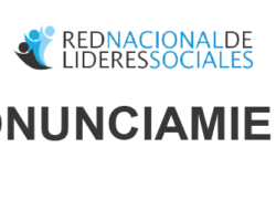 Pronunciamiento de la Red Nacional de Líderes Sociales