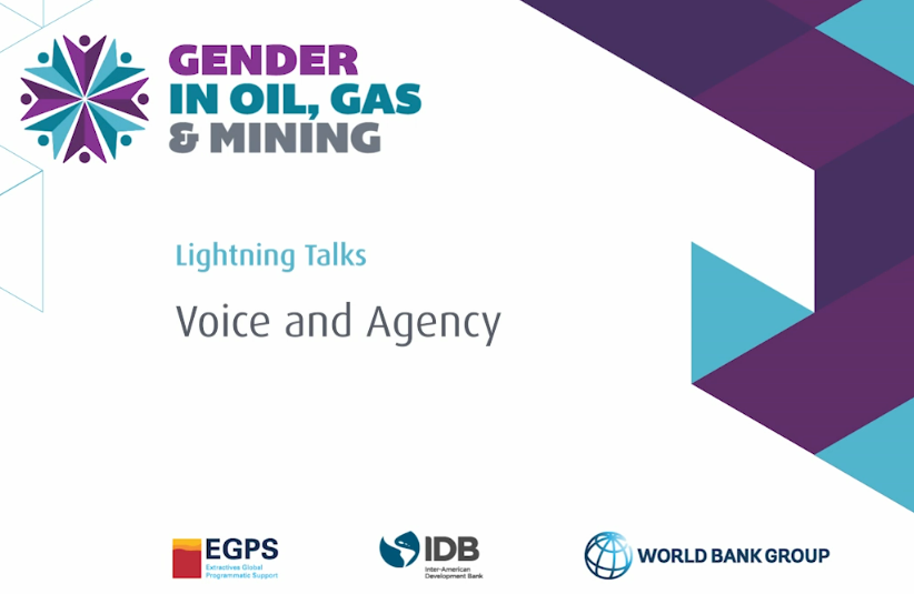 Voces de las mujeres en la “Conferencia Global de Género en Petróleo, Gas y Minería”